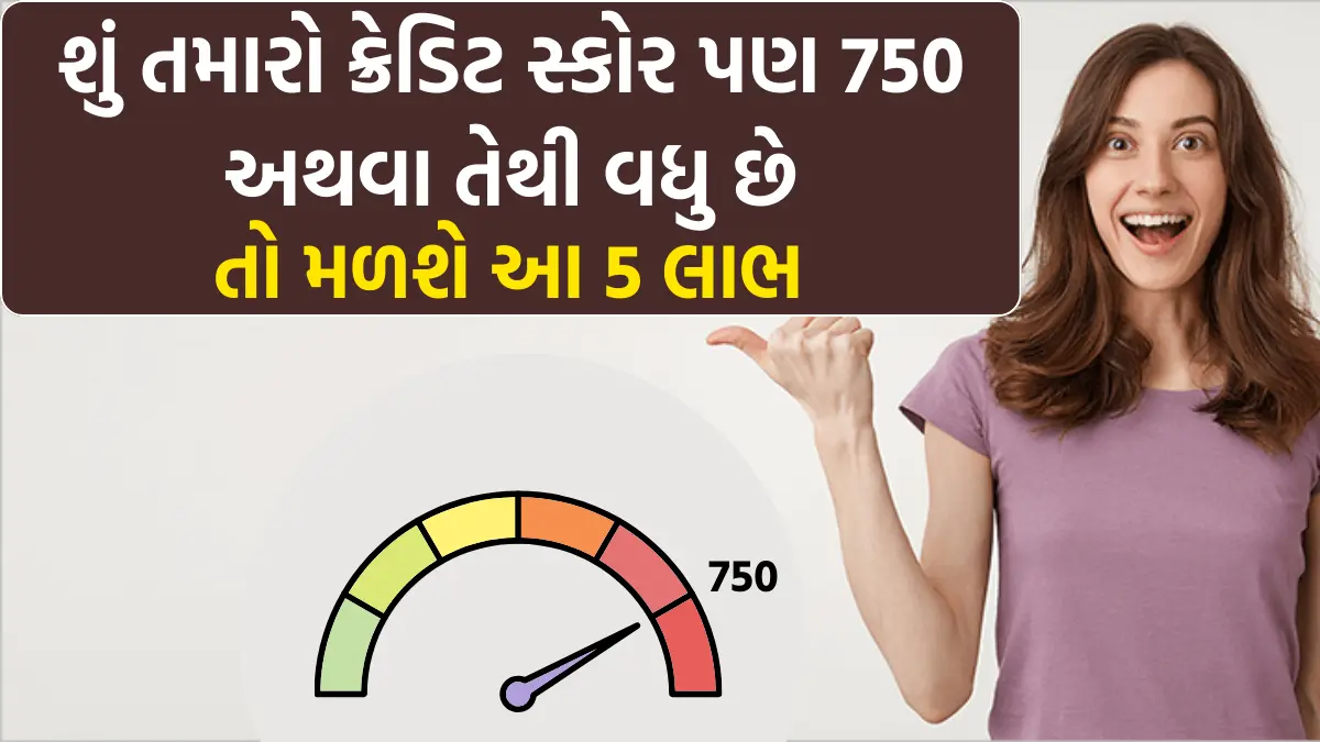 Credit Score : શું તમારો ક્રેડિટ સ્કોર પણ 750 અથવા તેથી વધુ છે, તો તમને મળશે આ 5 લાભ