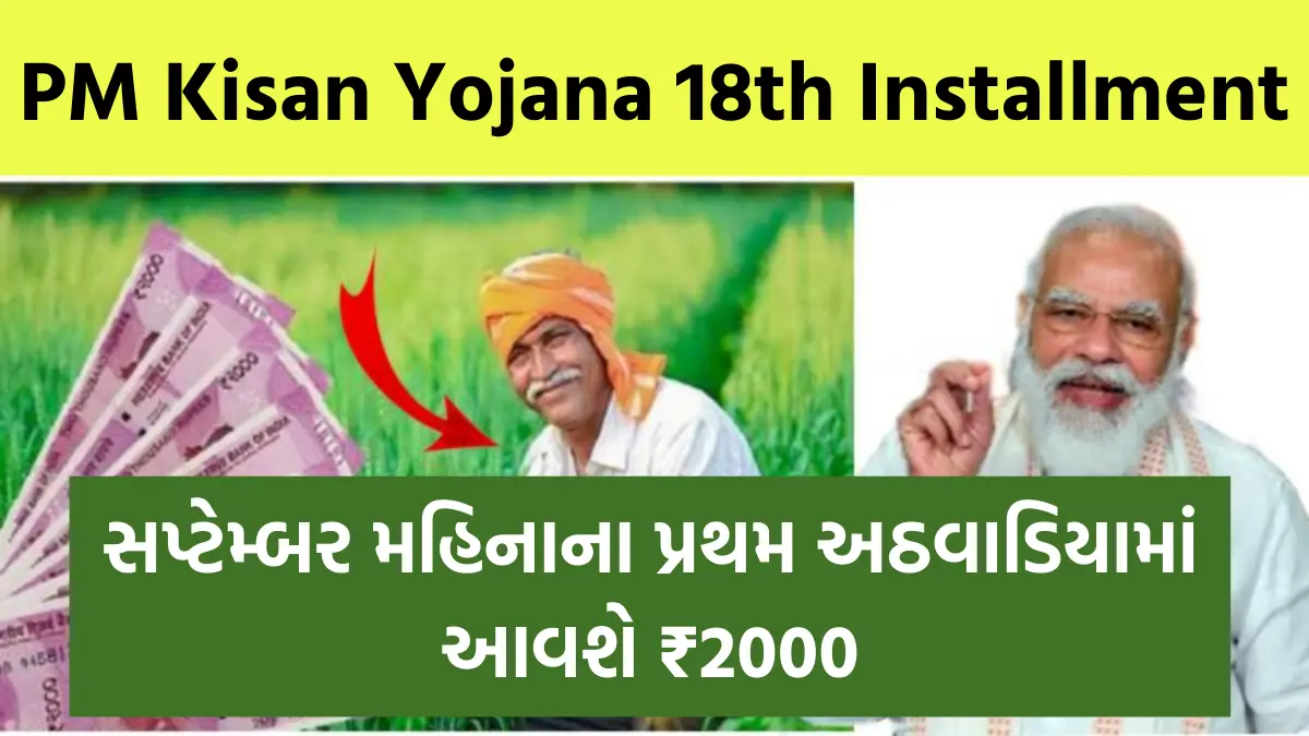 PM Kisan Samman Nidhi Yojana 18  Installment 2024: સપ્ટેમ્બર મહિનાના પ્રથમ અઠવાડિયામાં આવશે ₹2000, પરંતુ પૈસા મેળવવા પહેલા પૂર્ણ કરો આ કામ