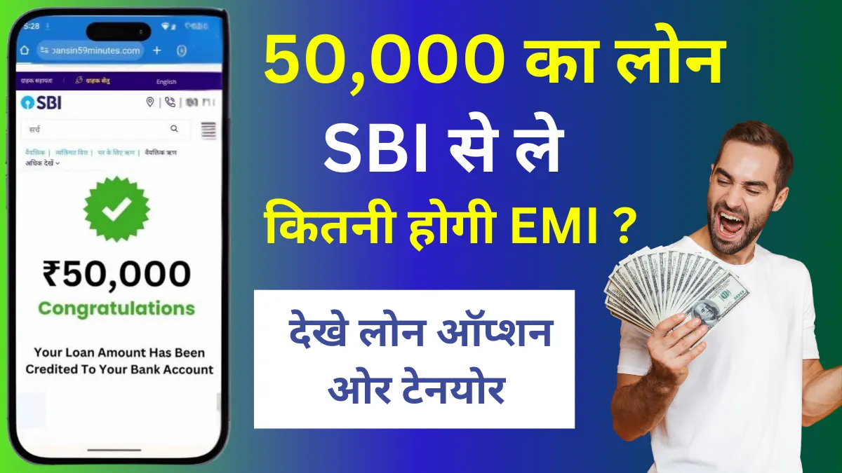 50000 ka loan SBI se le to kitni emi hogi ? A Detailed Guide to Interest Rates and Loan Tenures